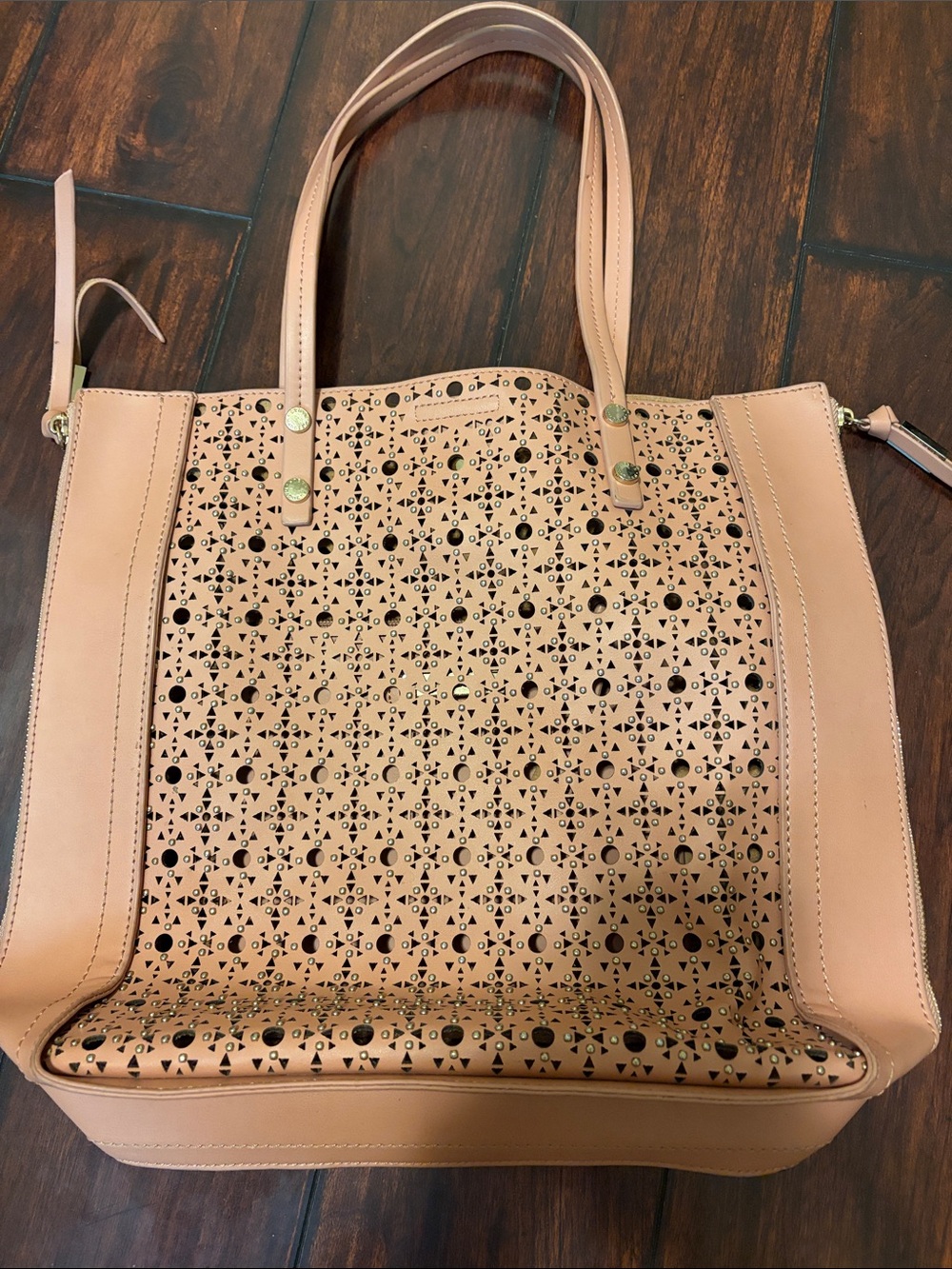 Steve Madden Bmacue Blush Laser-Cut Tote